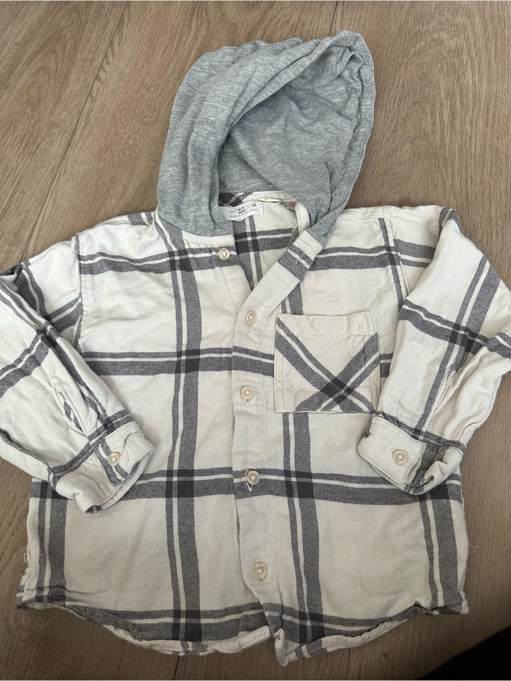 Zara Hooded flannel